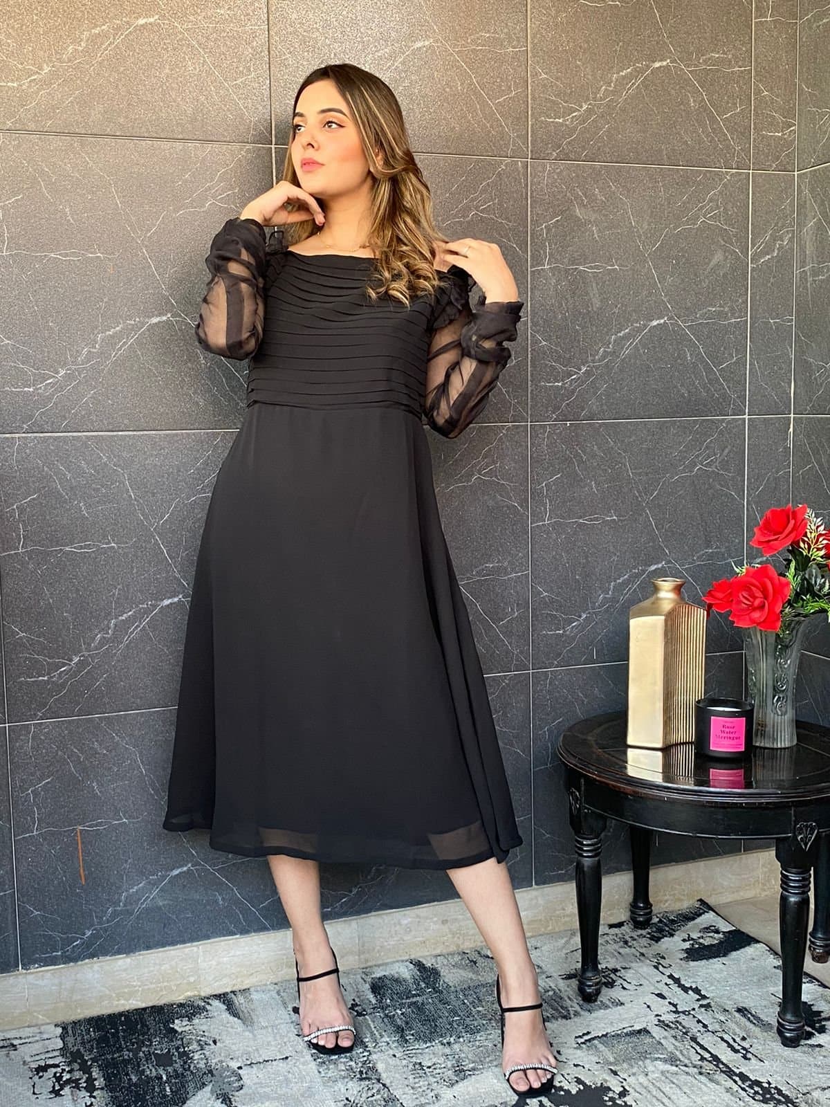 Black Majestic Plain Maxi – image 3