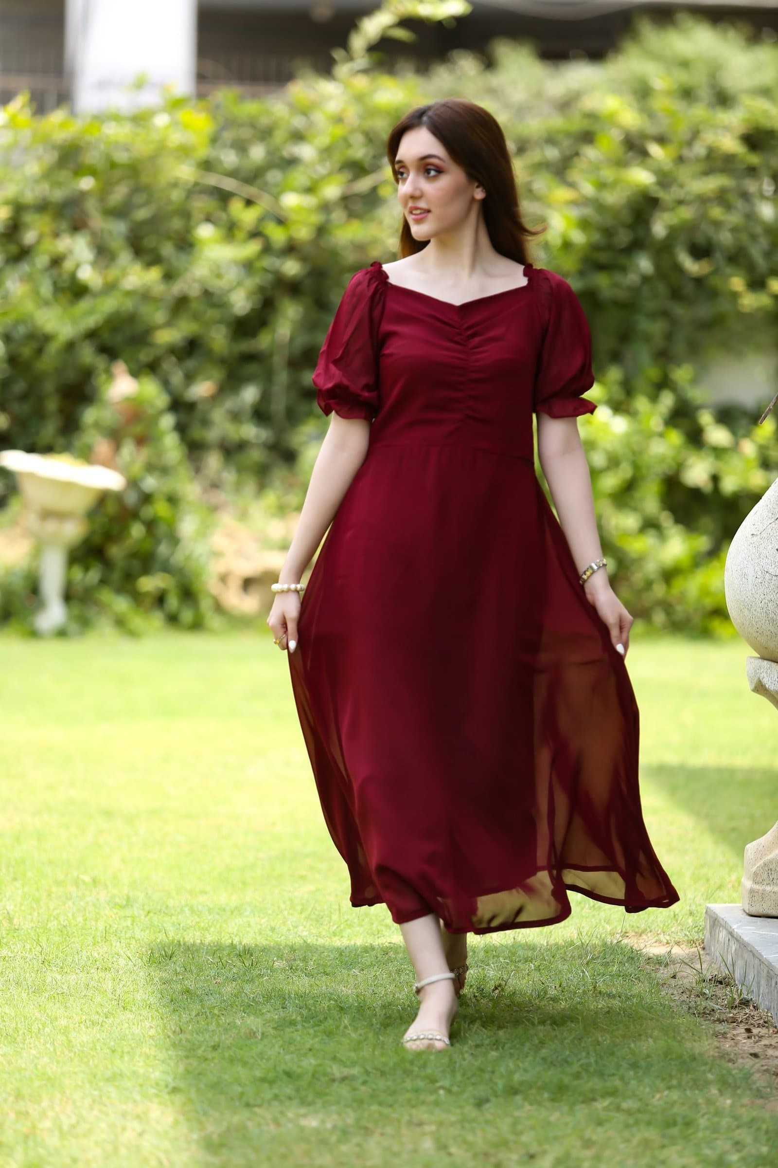 Berry Mid-Pleat Maxi – image 5
