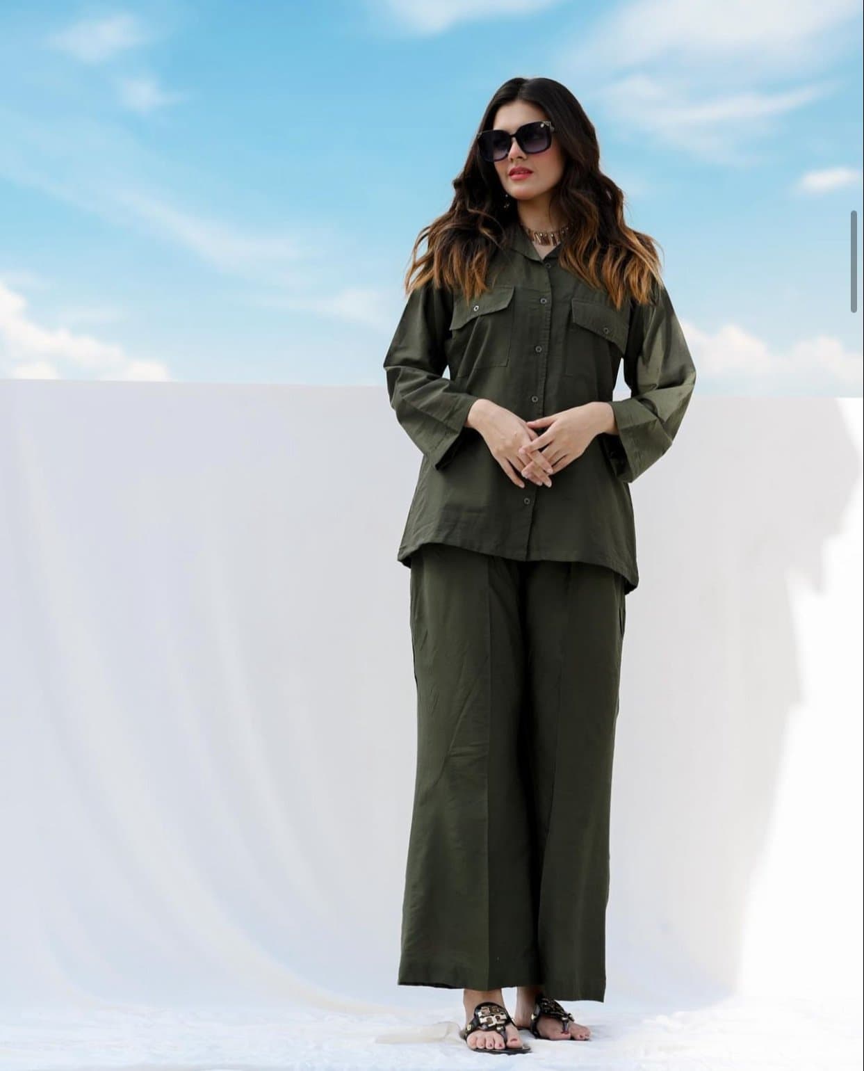 Moss Green Co-ord Set