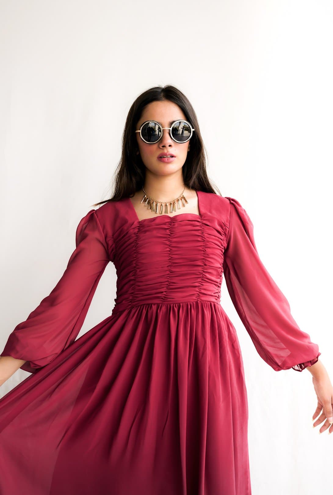 Mauve Rose Dress – image 3