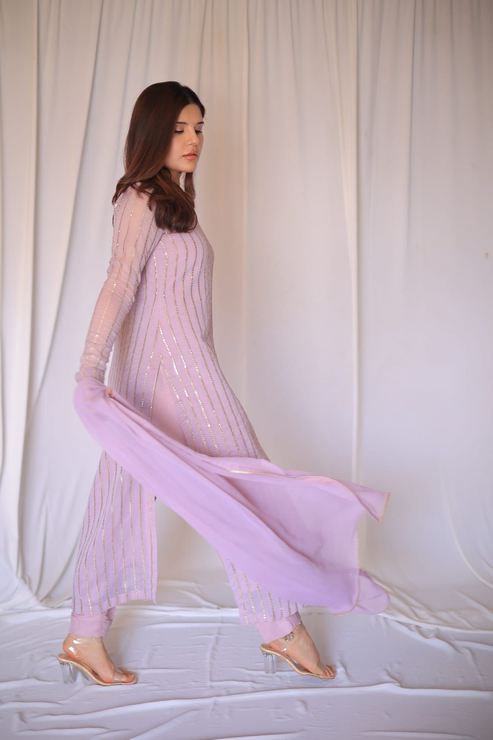 Ronaq Lilac Dress (Three Piece) – image 5