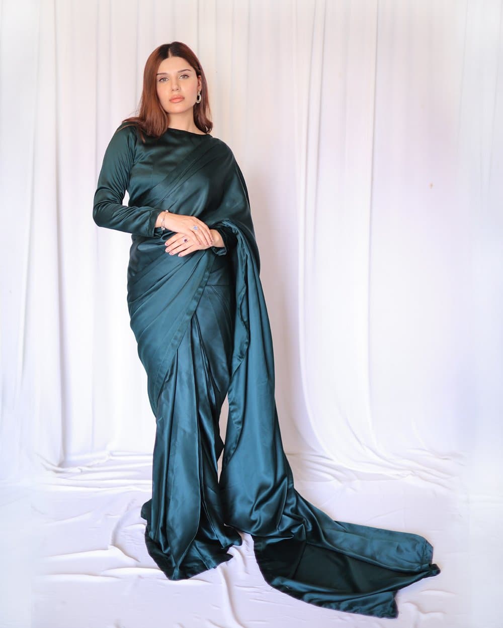 Emerald Delight Silk Saree