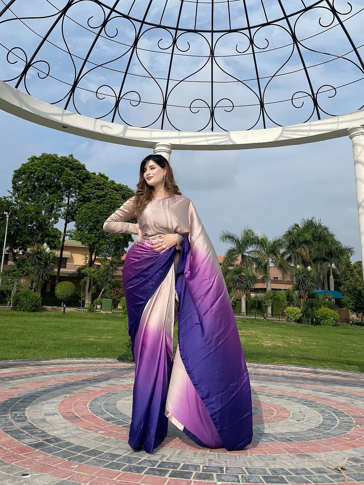 Amethyst Ombre Saree
