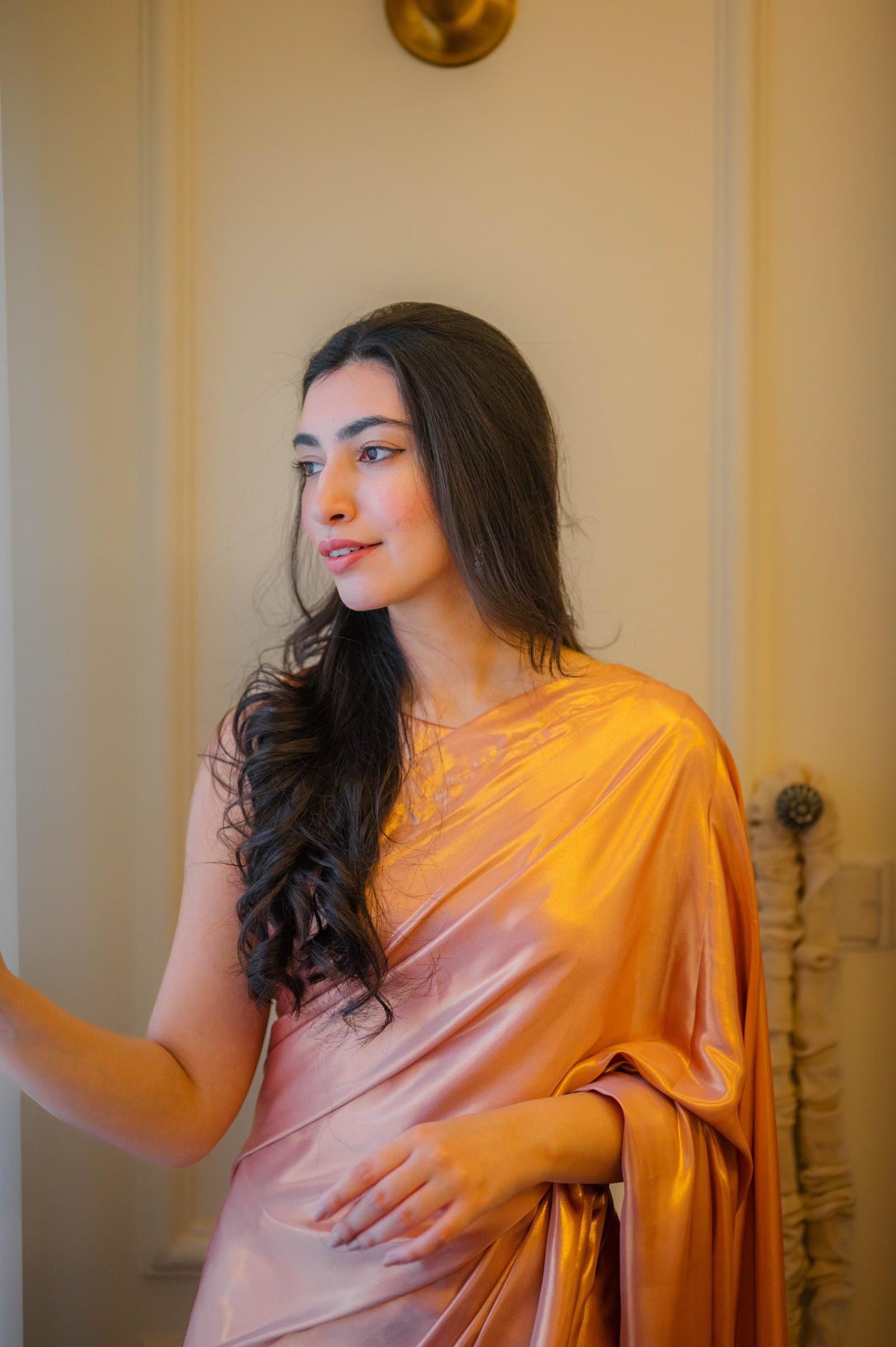 Stardust Pink Silk Saree – image 4