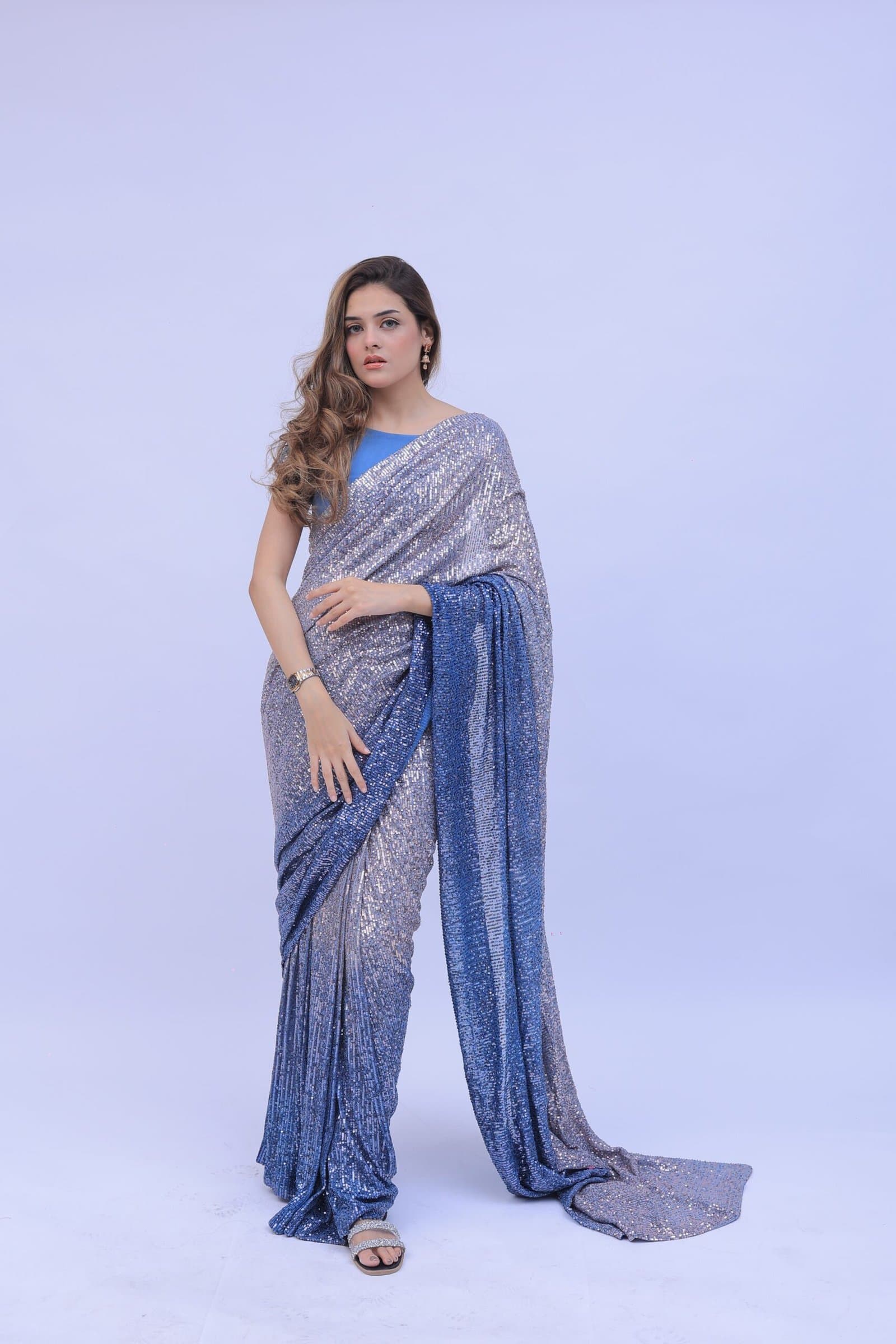 Sapphire Dreams Saree