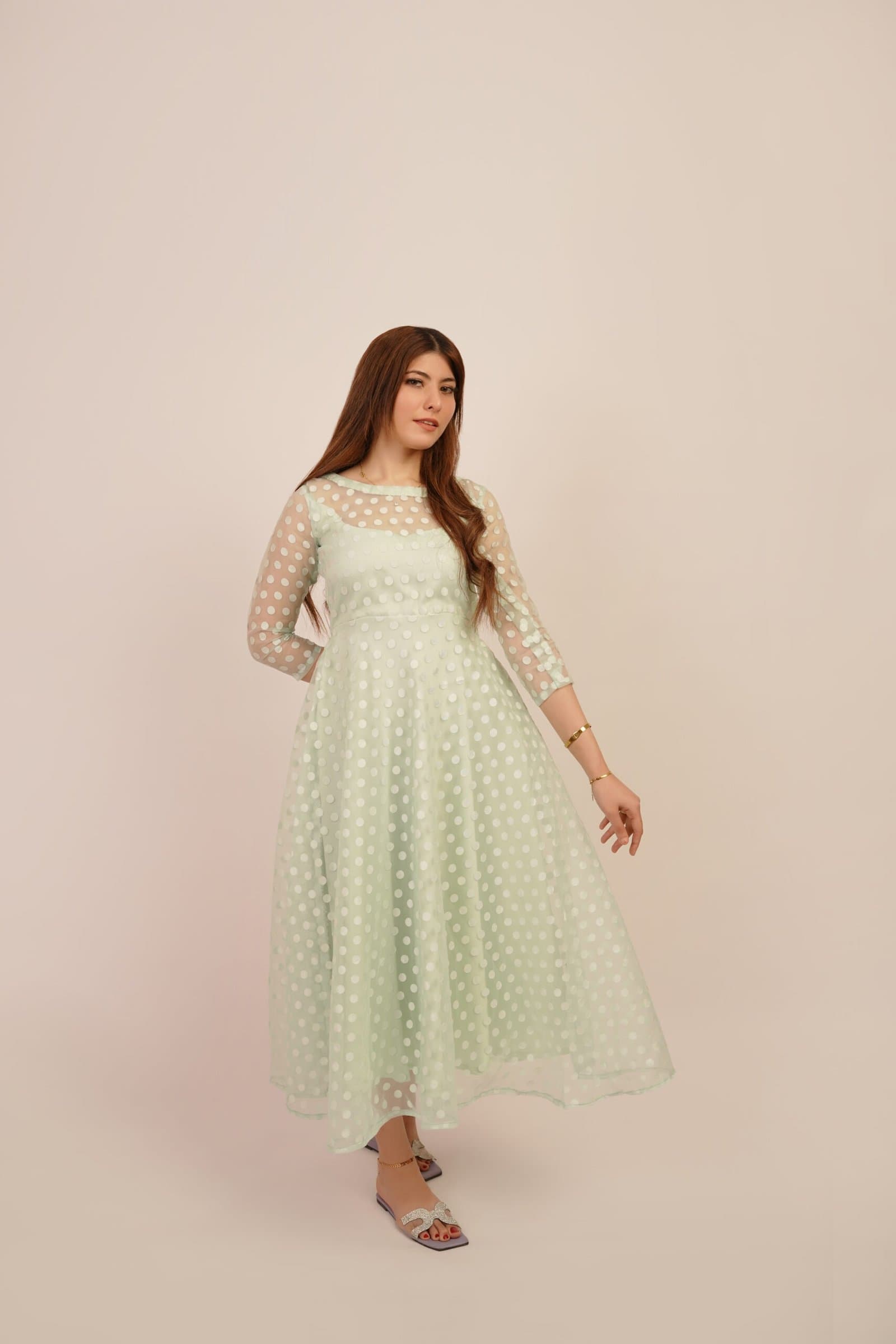 Minty Polka (Dress) – image 6