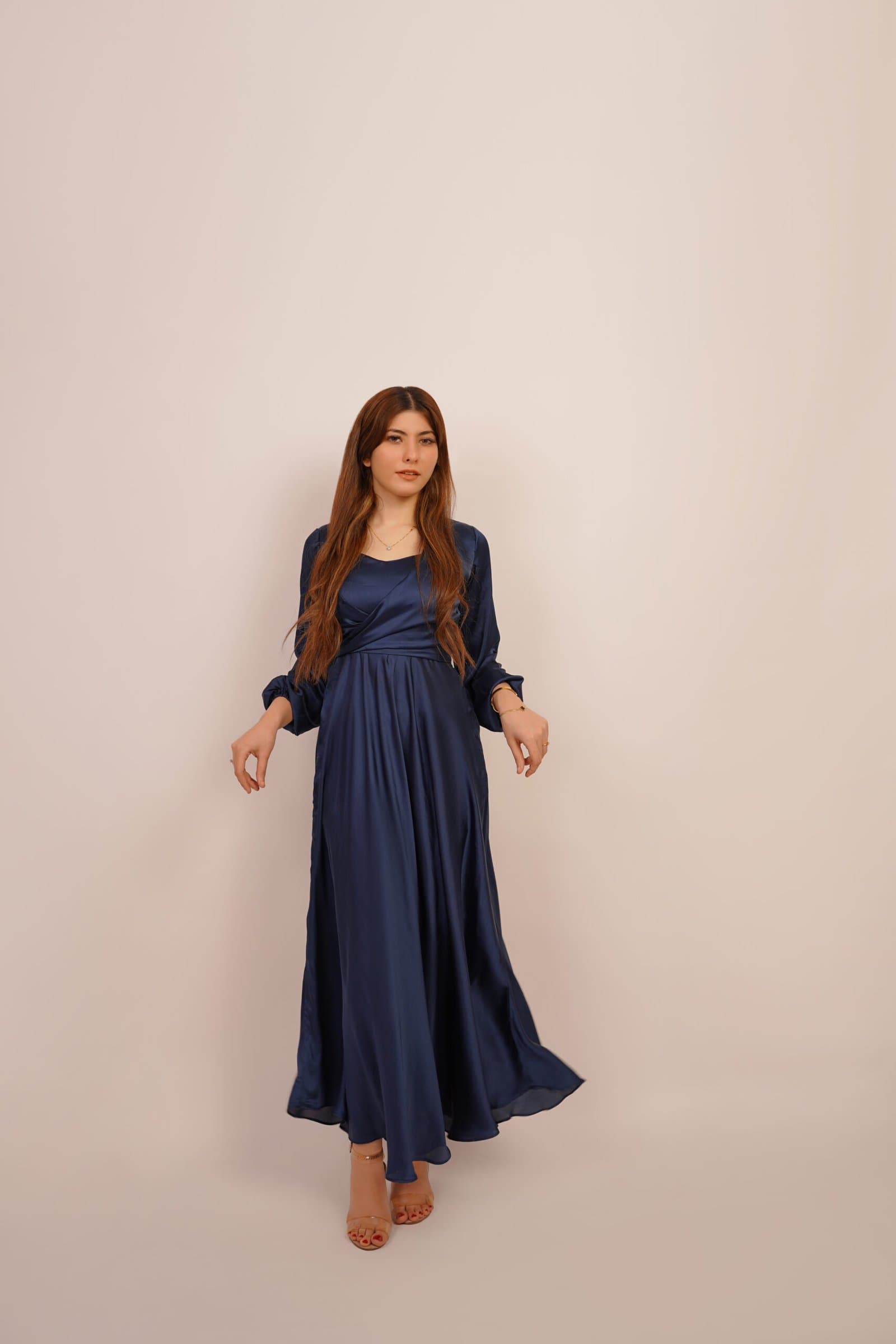 Blue Bliss Silk Dress