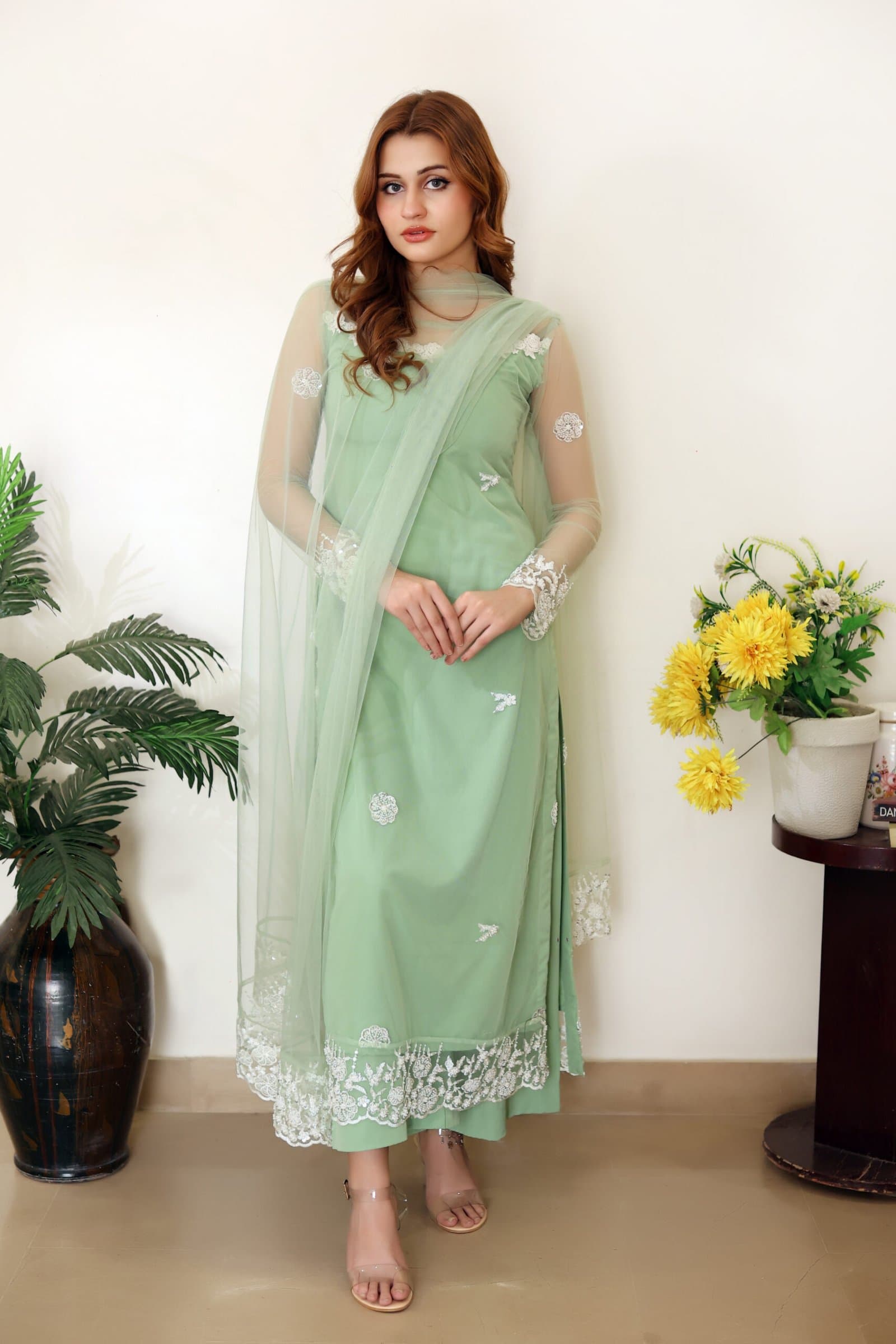 Misty Mint (Three Piece Dress)