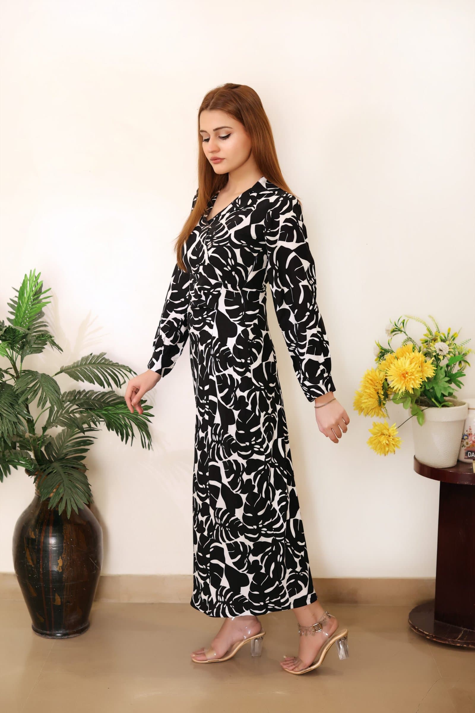 Zebray Black White Printed Maxi – image 4