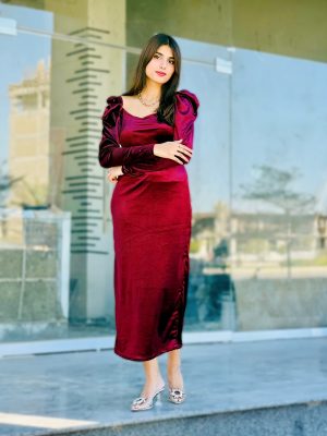 Ruby Velvet Bodycon Dress