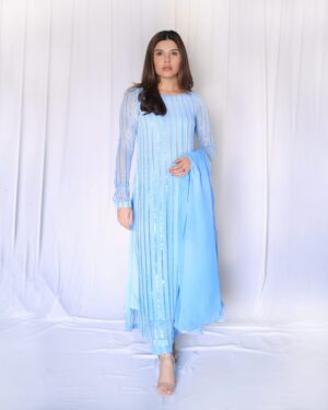 Neelum Blue Dress (Three Piece)