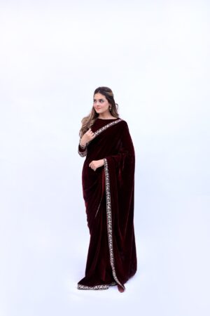 Regal Threads Velvet Saree