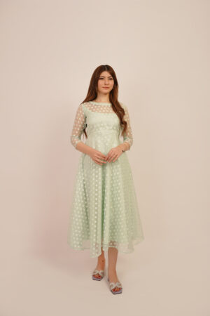Minty Polka (Dress)