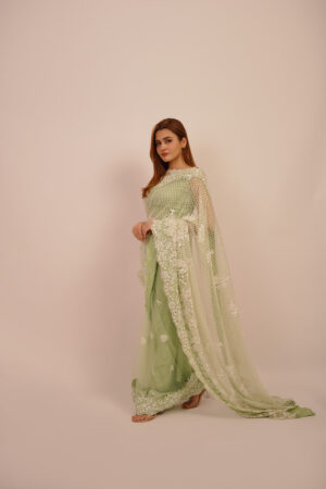 Verdant Veil Saree