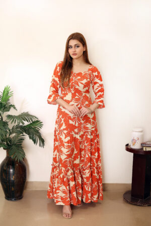 Tropical Blossom Floral Maxi